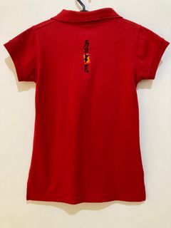 Preloved! Red Polo Tops|Kaos Kerah warna Merah|Size S