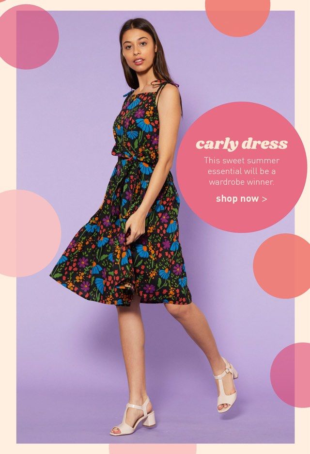Carly Floral Wrap Dress Beige