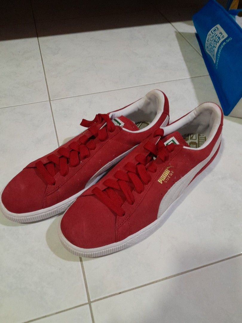 Puma Red Sneakers Men s Fashion Footwear Sneakers on Carousell