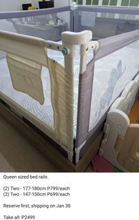Queen Size bed rails