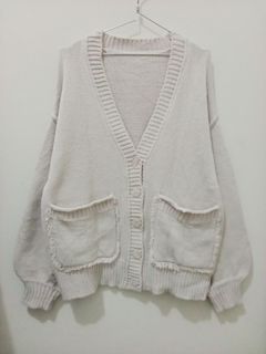 !RARE! PREMIUM CARDIGAN LENGAN BALON TEBAL OVERSIZE