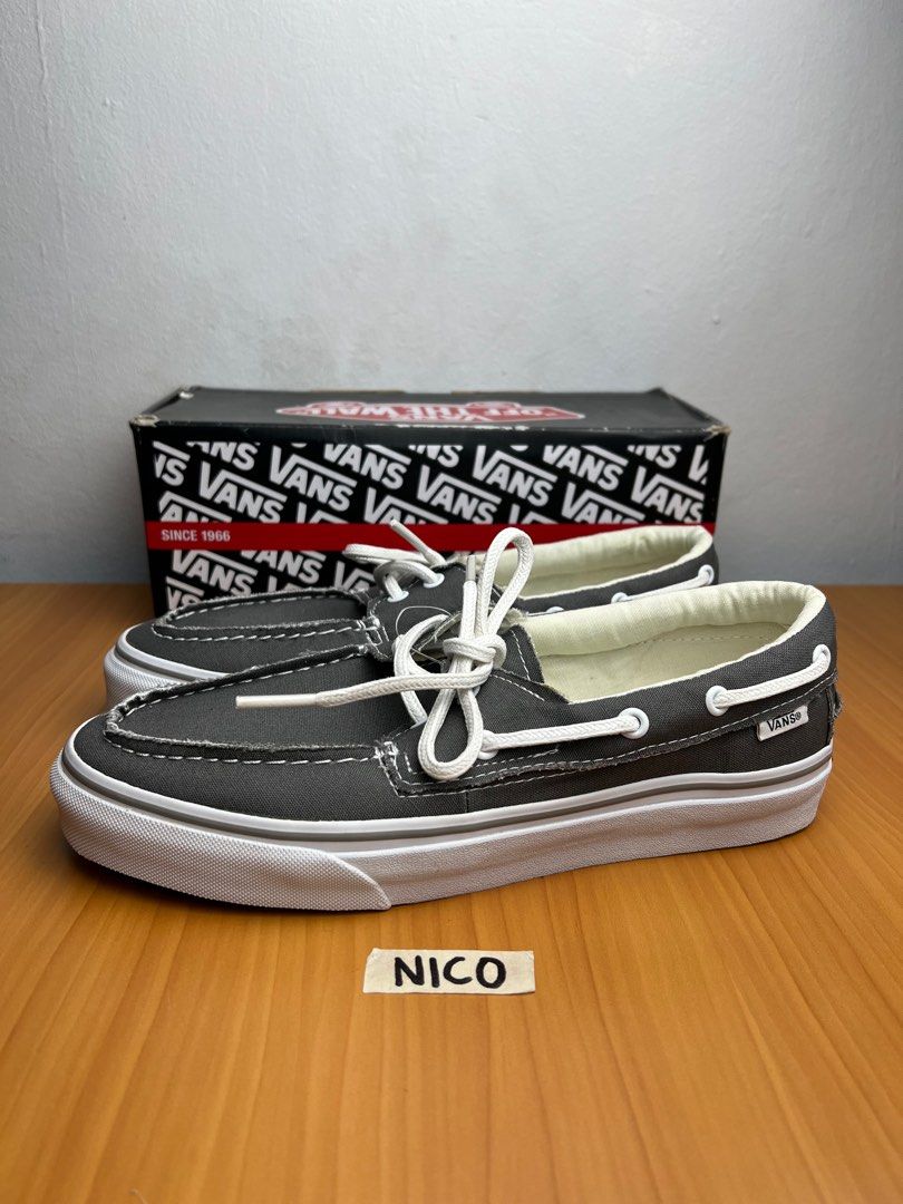 RARE Vans Zapato Del Barco Gray DEADSTOCK