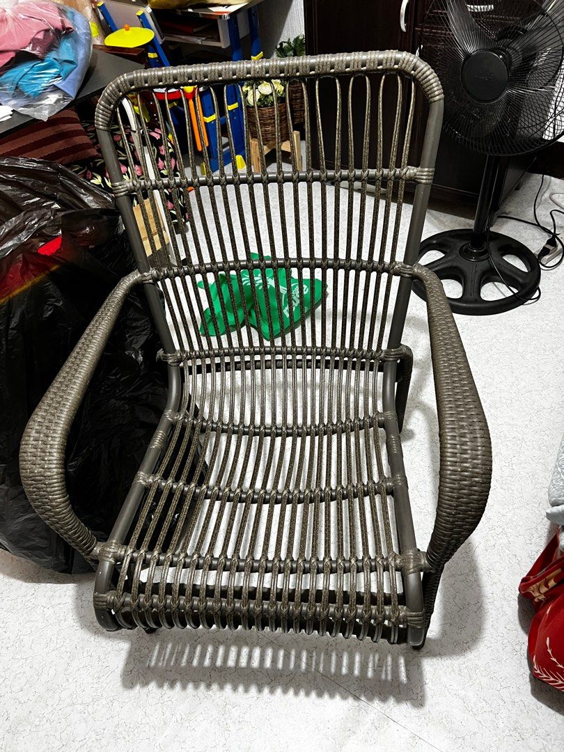 Rattan arm chair outdoor weather proof, Furniture & Home Living, Furniture, Chairs on Carousell