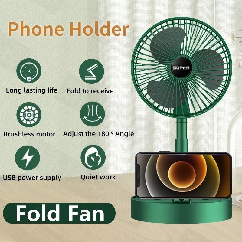 Rechargeable Electric fan Desk Fan Small Folding Fan with USB Charging
