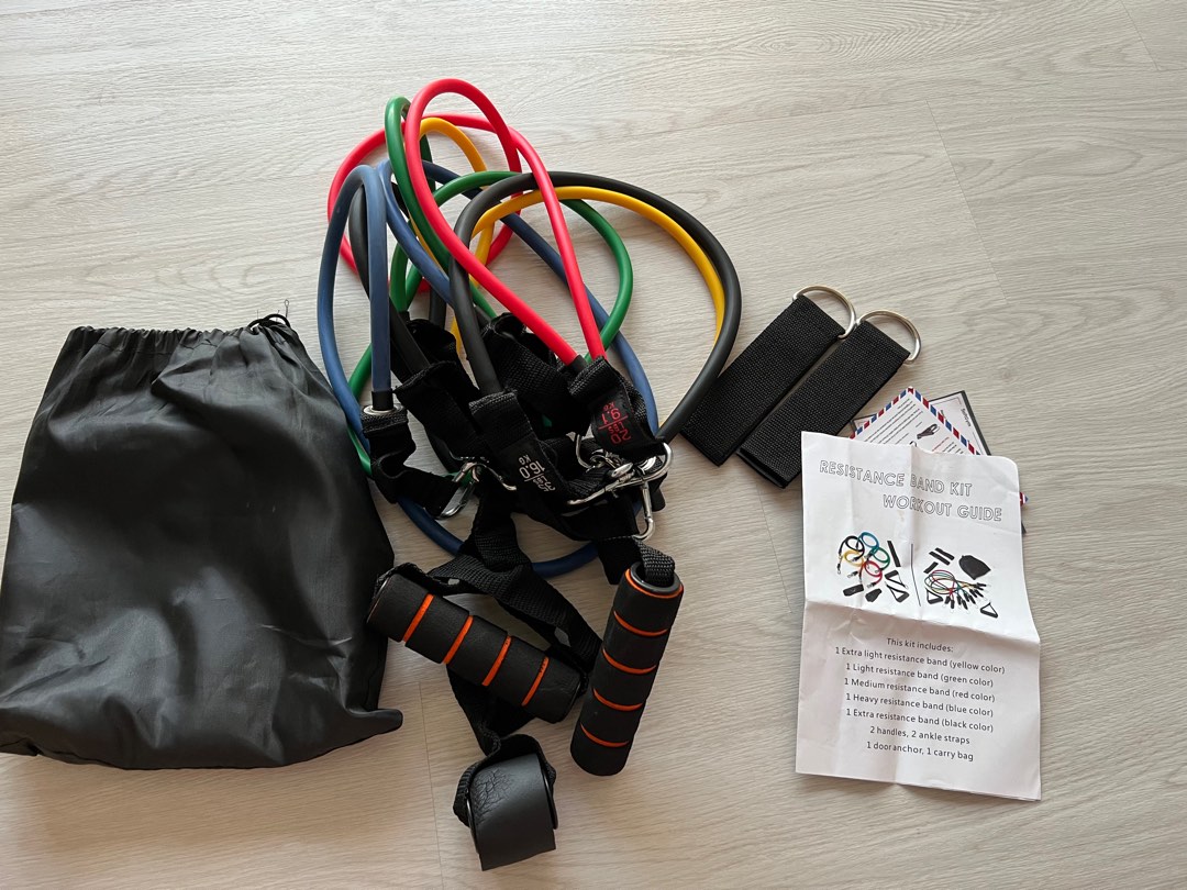 Resistance Band Workout Kit, Sports Equipment, Exercise & Fitness