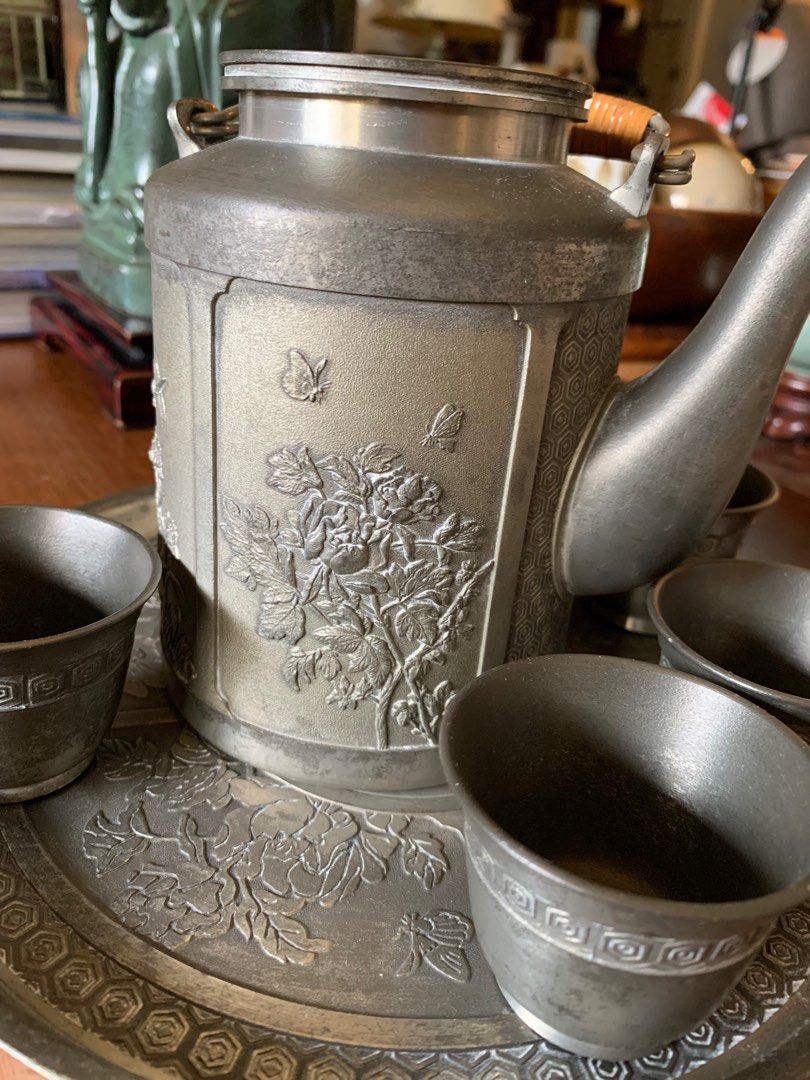 A Steal Royal Selangor Pewter Tea Set Four Seasons!, Furniture & Home