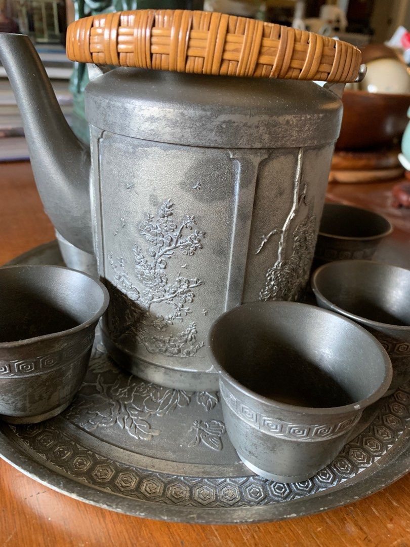 A Steal Royal Selangor Pewter Tea Set Four Seasons!, Furniture & Home