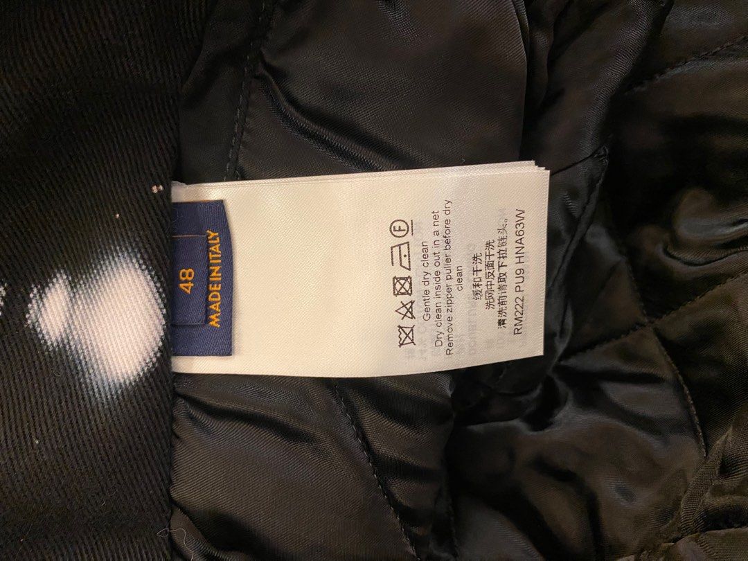 Louis Vuitton TIE-DYE WORKWEAR DENIM JACKET RM222 PU9 HNA63W tie-dye  workwear denim jacket white/black 50 white/black