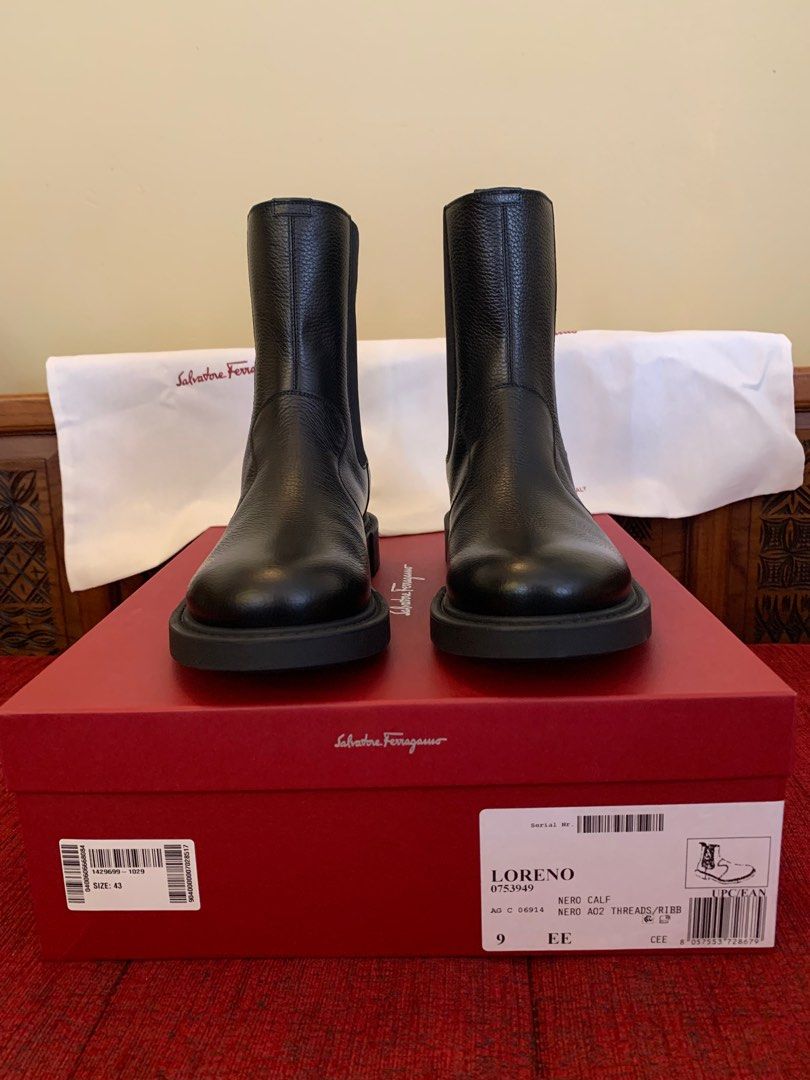 Salvatore Ferragamo Loreno Black Calf Men display picture 3