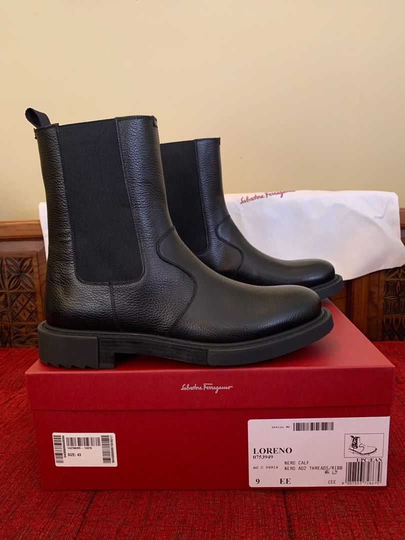 Salvatore Ferragamo Loreno Black Calf Men