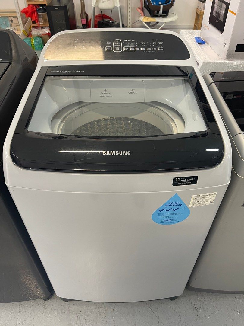 Samsung Wobble™️ Technology, 10kg, Top Load, 3 Ticks. WA10R5260BG, TV