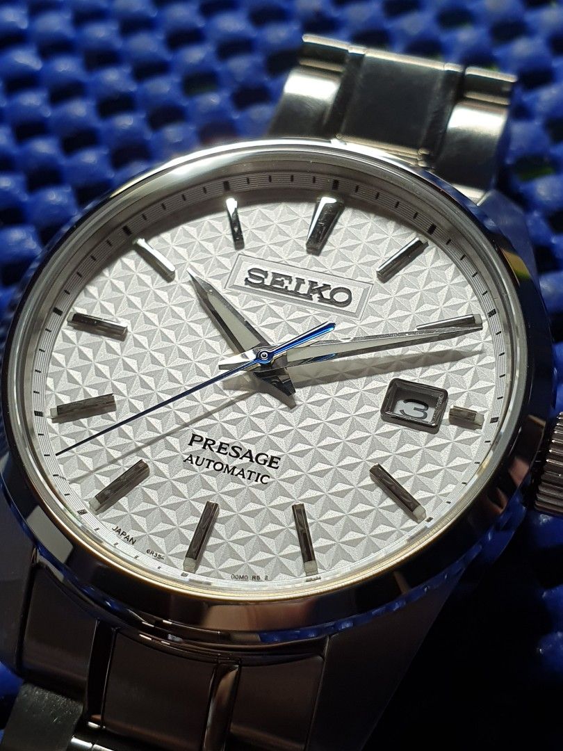 Seiko Presage Sharp Edge SARX075 Shironeri White, Luxury, Watches on  Carousell