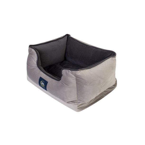 Serta Petite Cuddler Dog Bed Ortho Bed Small Grey Pet Bed Pet