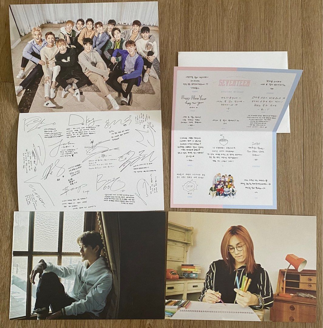 Seventeen seasons greeting postcards, Hobbies & Toys, Memorabilia