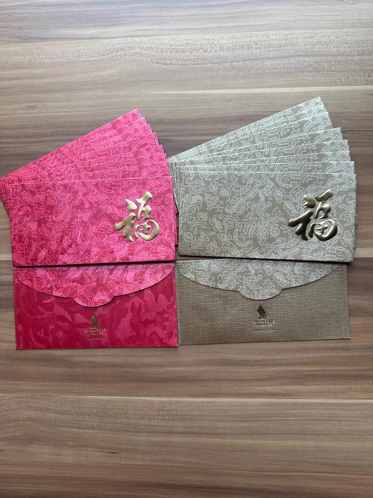 SIA red packets (9 pieces for each color), Hobbies & Toys, Stationery ...