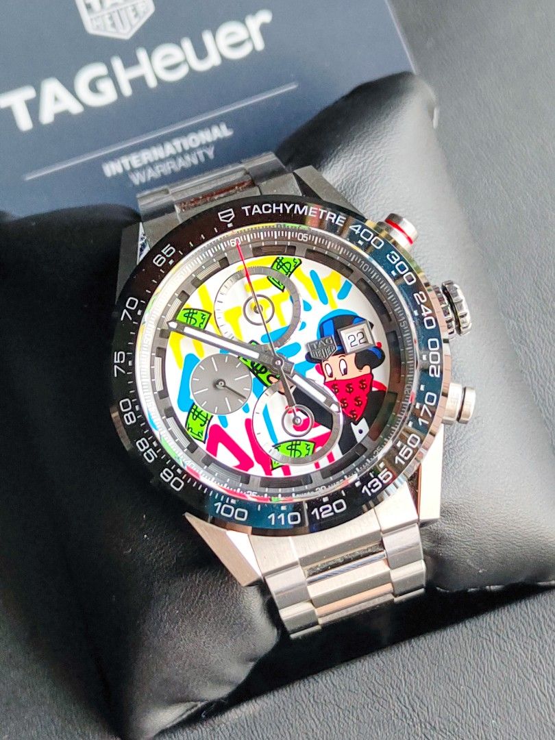 SPECIAL EDITION ALEC MONOPOLY CARRERA HEUER 01 CHRONOGRAPH Luxury