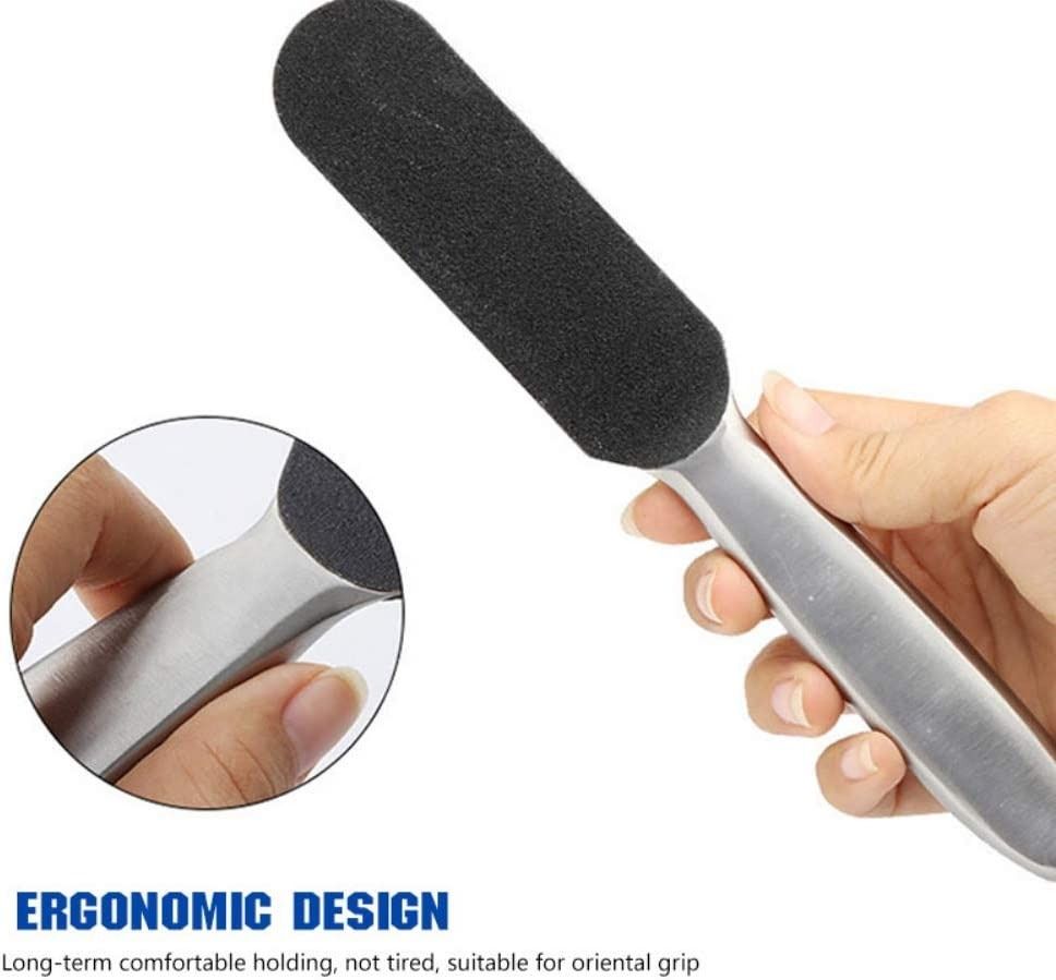 Stainless steel foot file with refill grits, Health & Nutrition