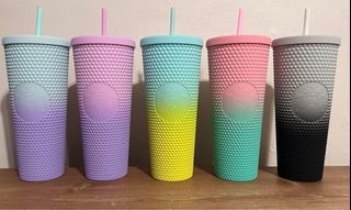 Starbucks Taiwan exclusive colourful gradient cups