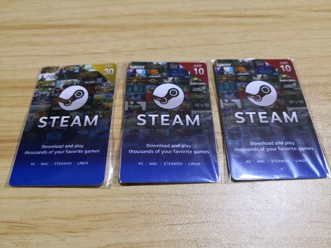 Steam Gift Card - $30, Video Gaming, Gaming Accessories, Game Gift Cards &  Accounts On Carousell