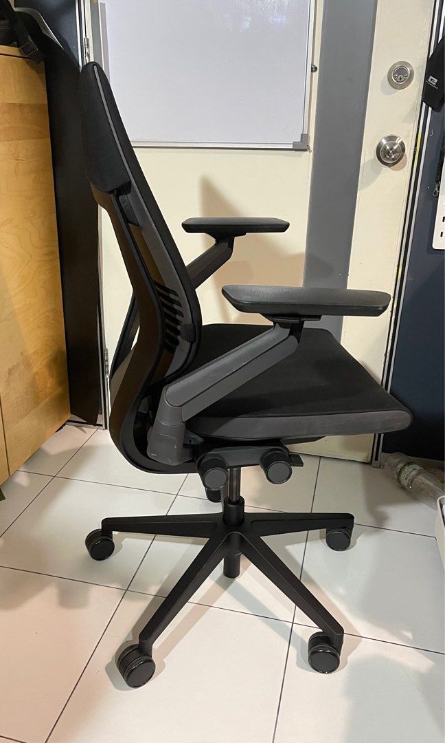 Steelcase Gesture Ergonomic Office Chair Burgundy Leather Refurbished