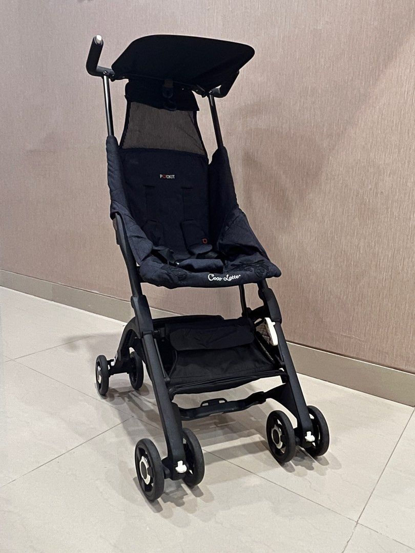 Stroller Pockit Cocolatte CL839 denim blue bloom Traveling Kecil Lipat