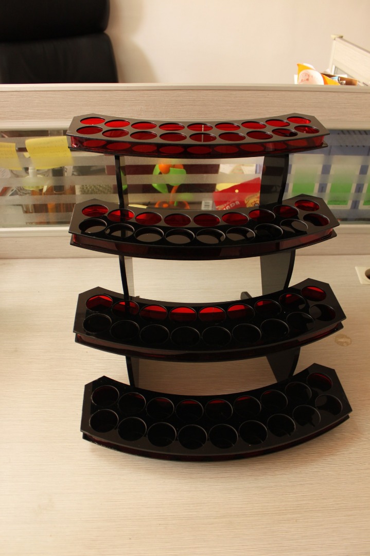 Table Acrylic Polish Polish Display Rack, Furniture & Home Living ...