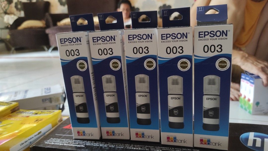 Tinta epson 003 black elektronik bagian komputer aksesoris di carousell