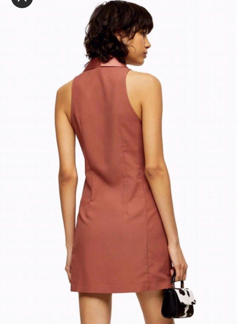 Topshop Satin Tux Dress