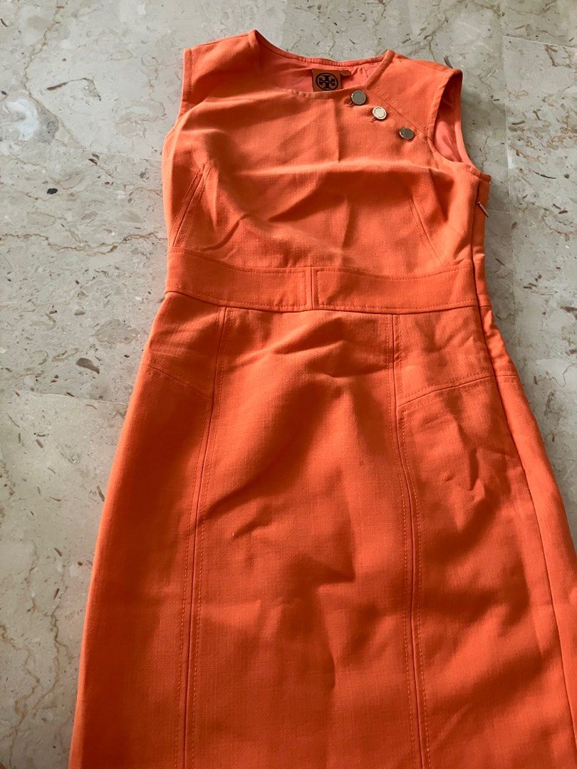 Tory Burch orange shift dress, Women's Fashion, Dresses & Sets, Dresses on  Carousell