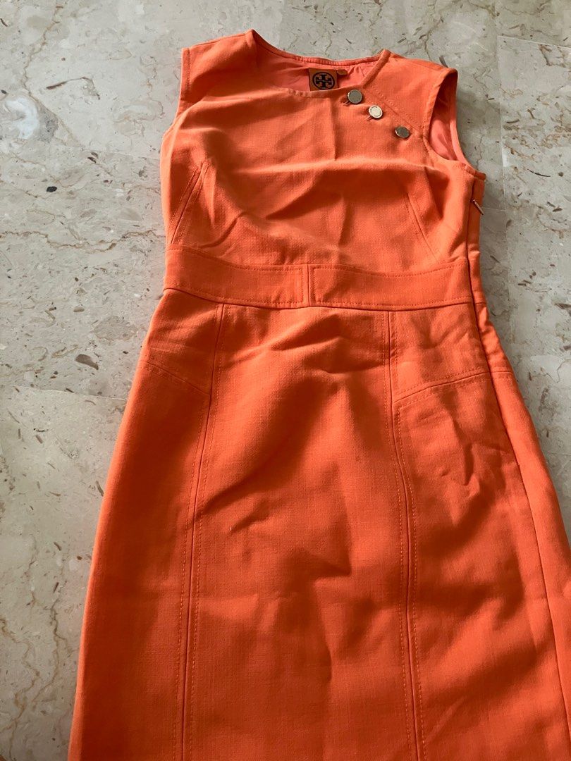 Tory Burch orange shift dress