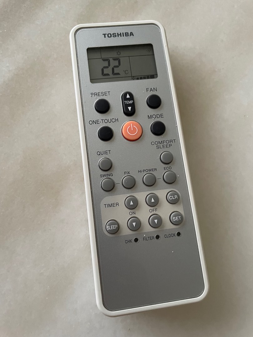 Toshiba AC remote control, TV & Home Appliances, Air Conditioners