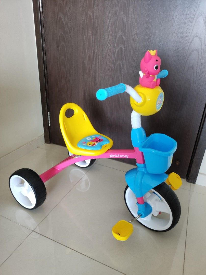Tricycle for kids/toddlers (pink fong/baby shark design), Babies & Kids
