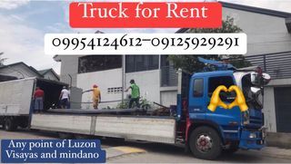 Truck for rental 10wheeler open drop side 6wheeler closed van open drop side 4wrd 21ft closed van sefloading lowbed truck flatbed trailer boomtruck any point of Luzon Visayas and mindano