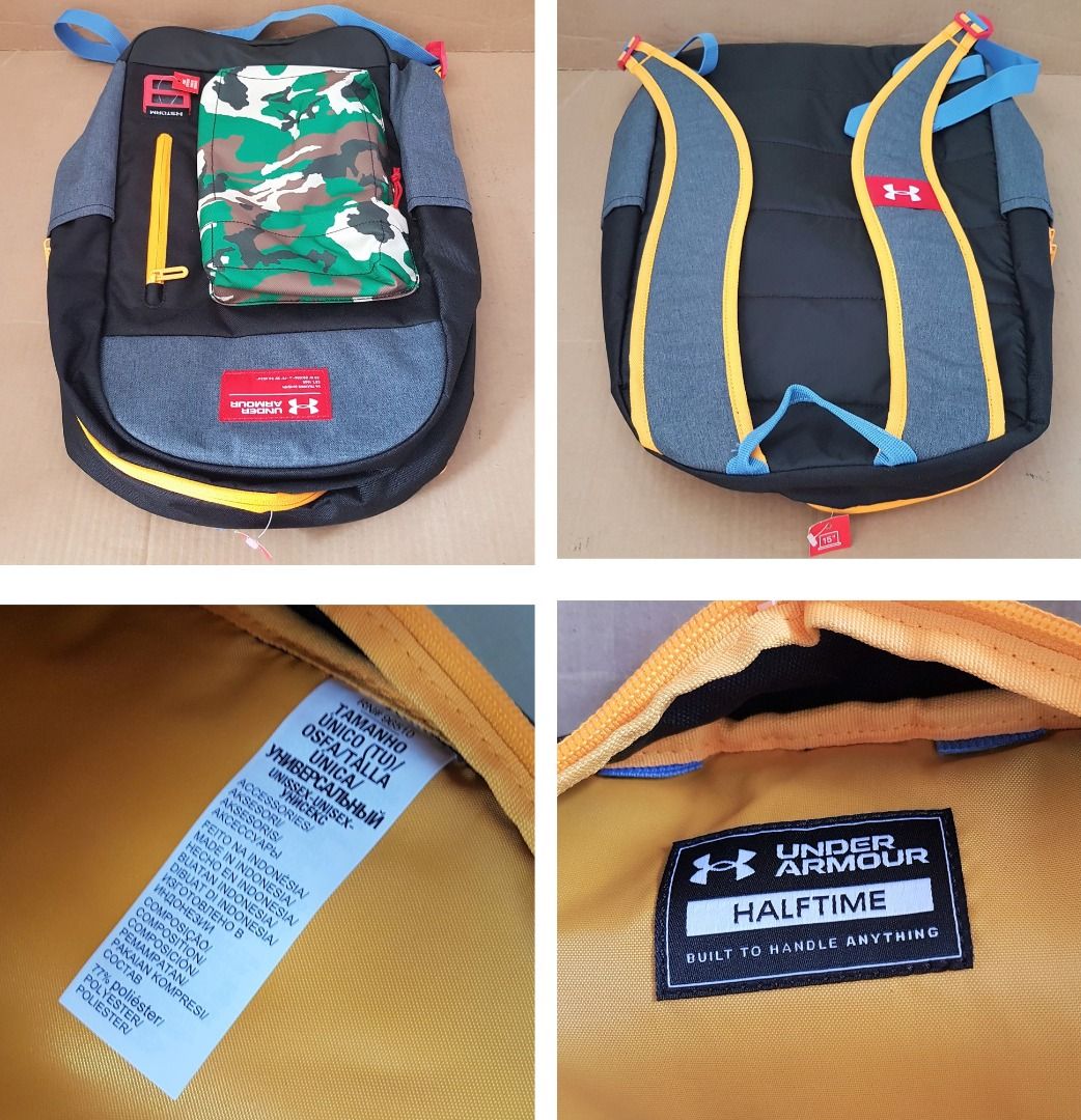Under Armour Designer Backpack HALFTIME Model Travel Pack USA