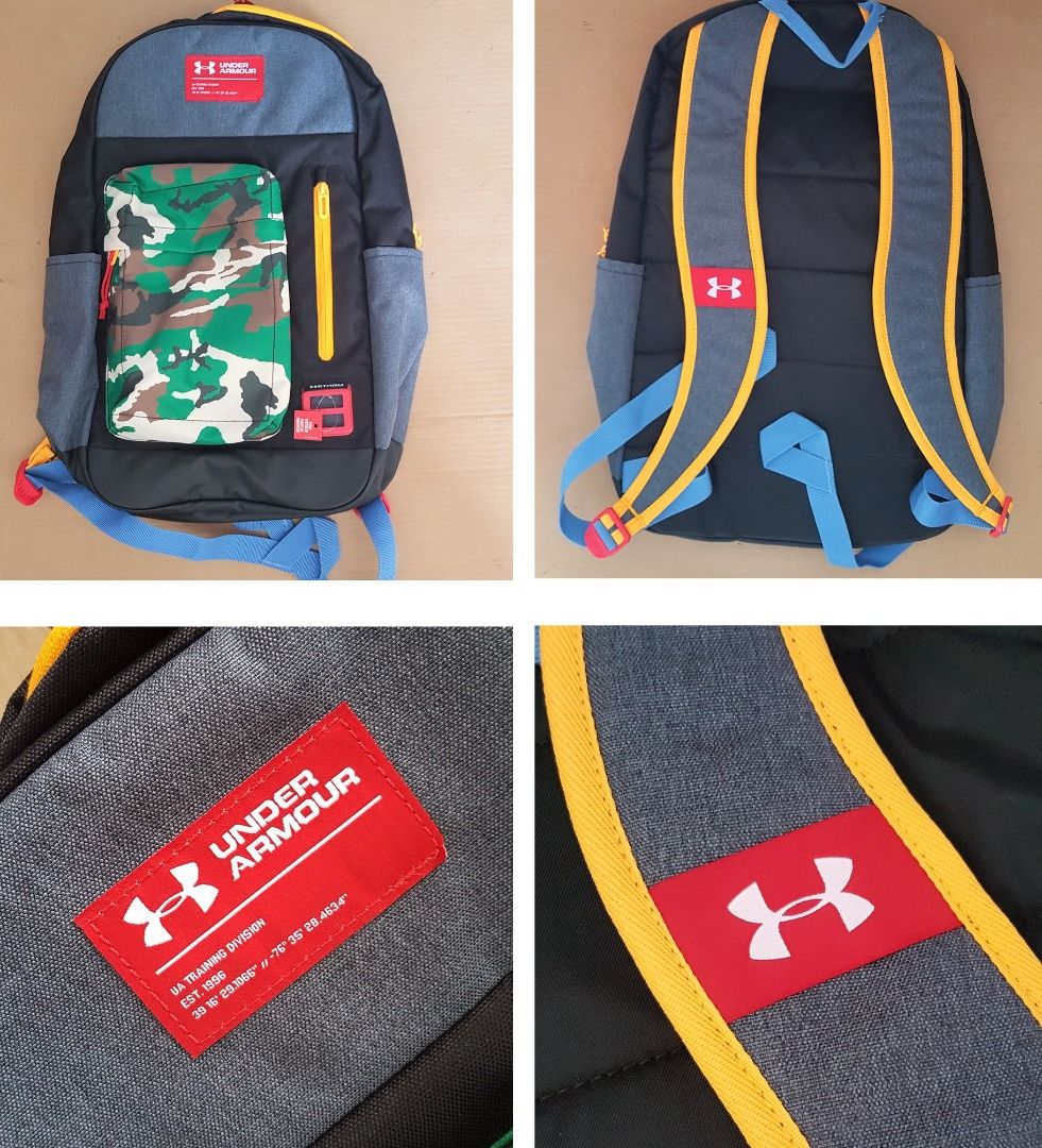 Under Armour Designer Backpack HALFTIME Model Travel Pack USA