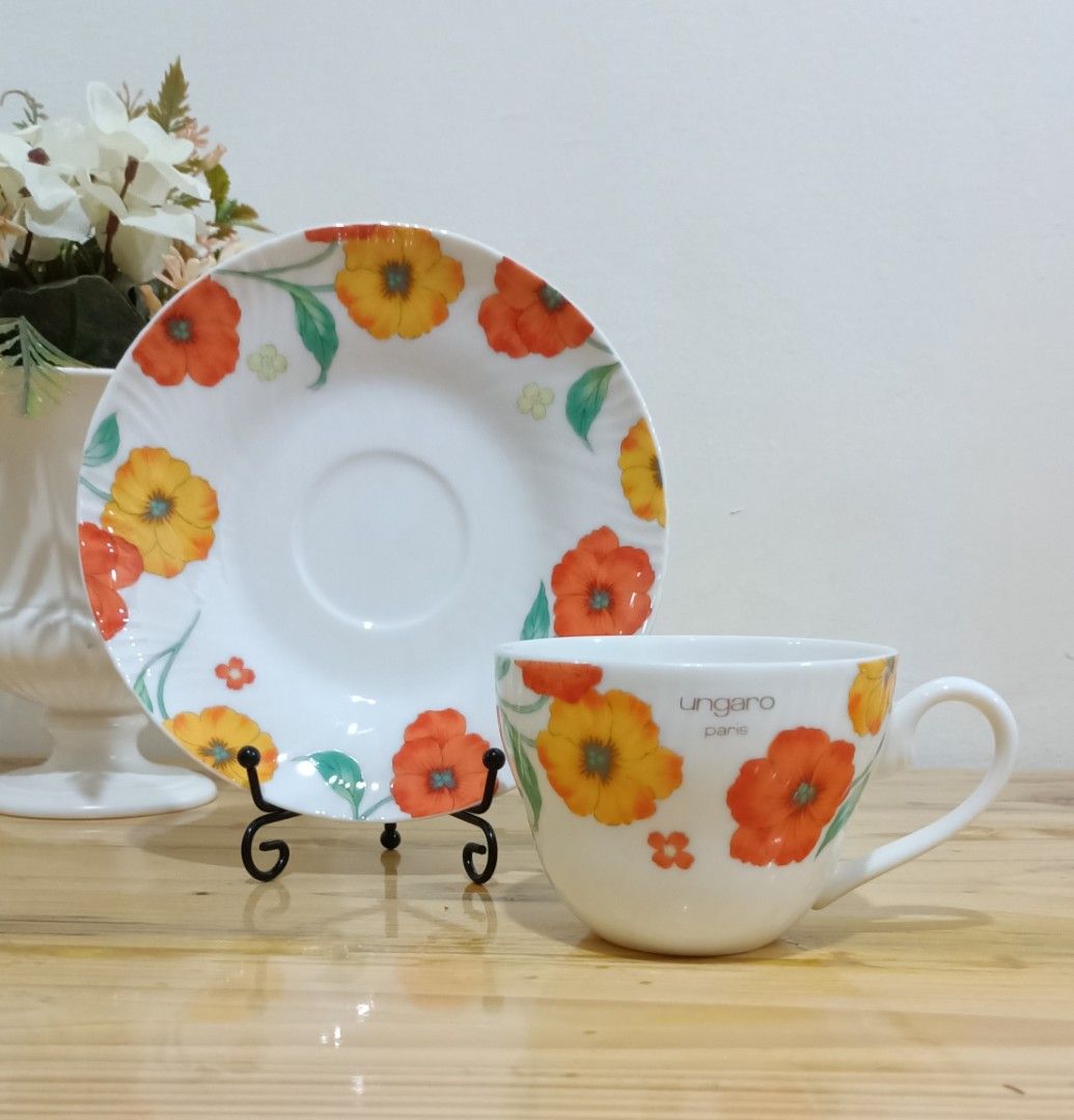 Ungaro Cups and Saucers, Furniture & Home Living, Kitchenware
