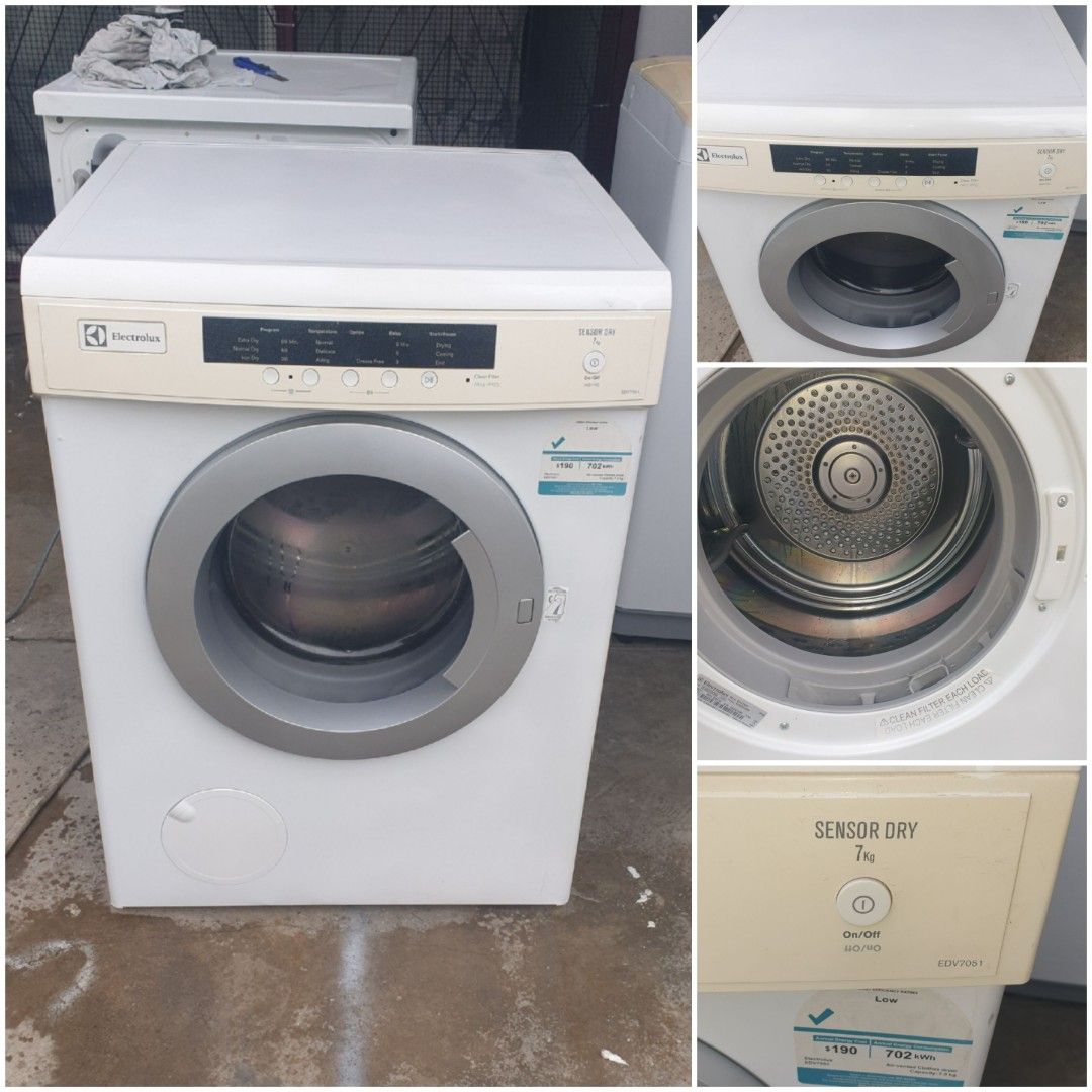 Used Electrolux vented clothes dryer 7.0kg, pengering baju drying