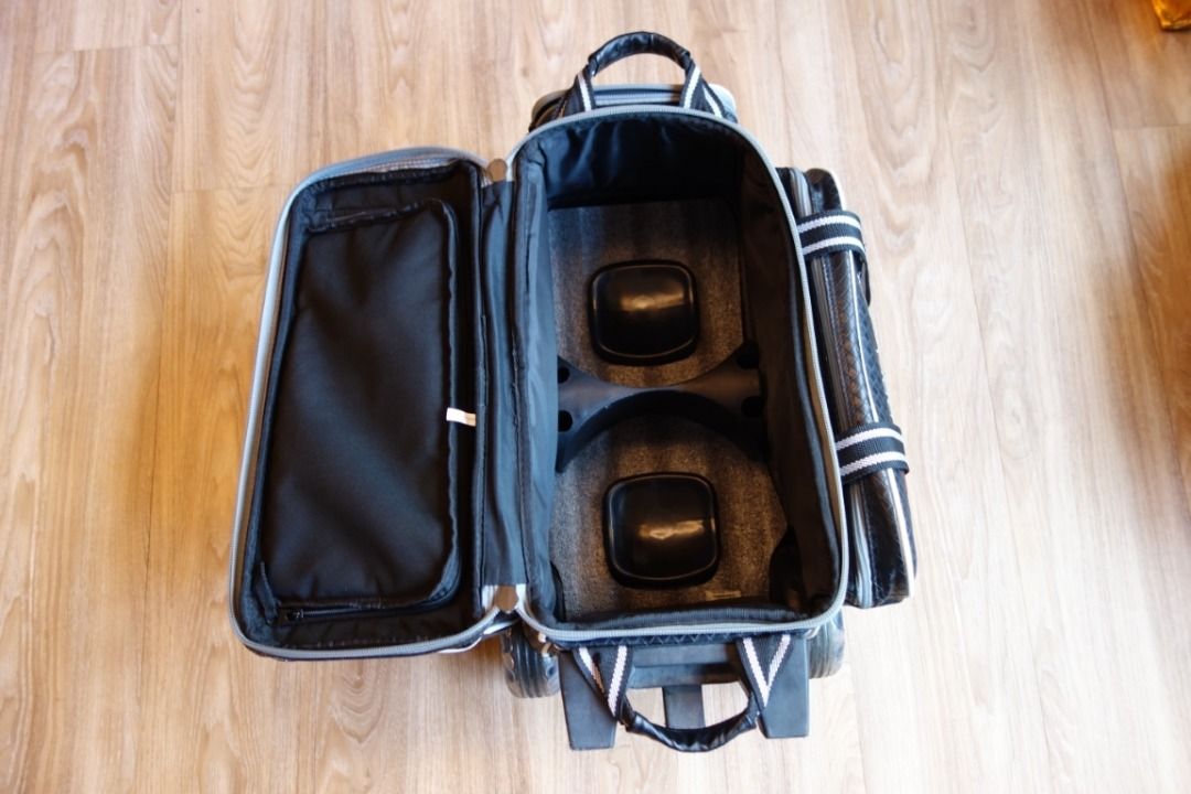 Used STORM 2Ball Trolley Rolling Thunder SIGNATURE Bowling Bag Black