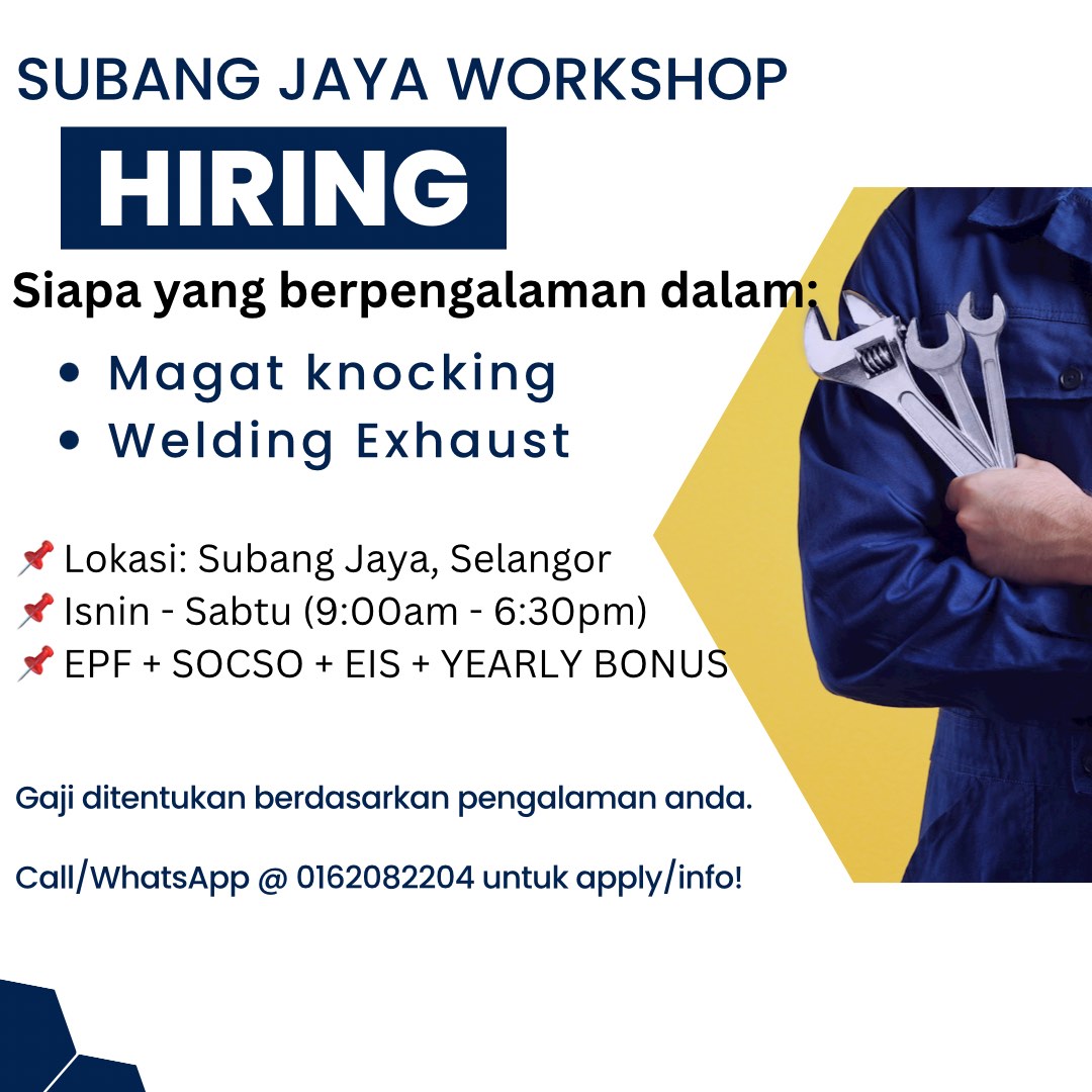 Vacancy Magat Knocking and Welding Exhaust, Announcements on Carousell
