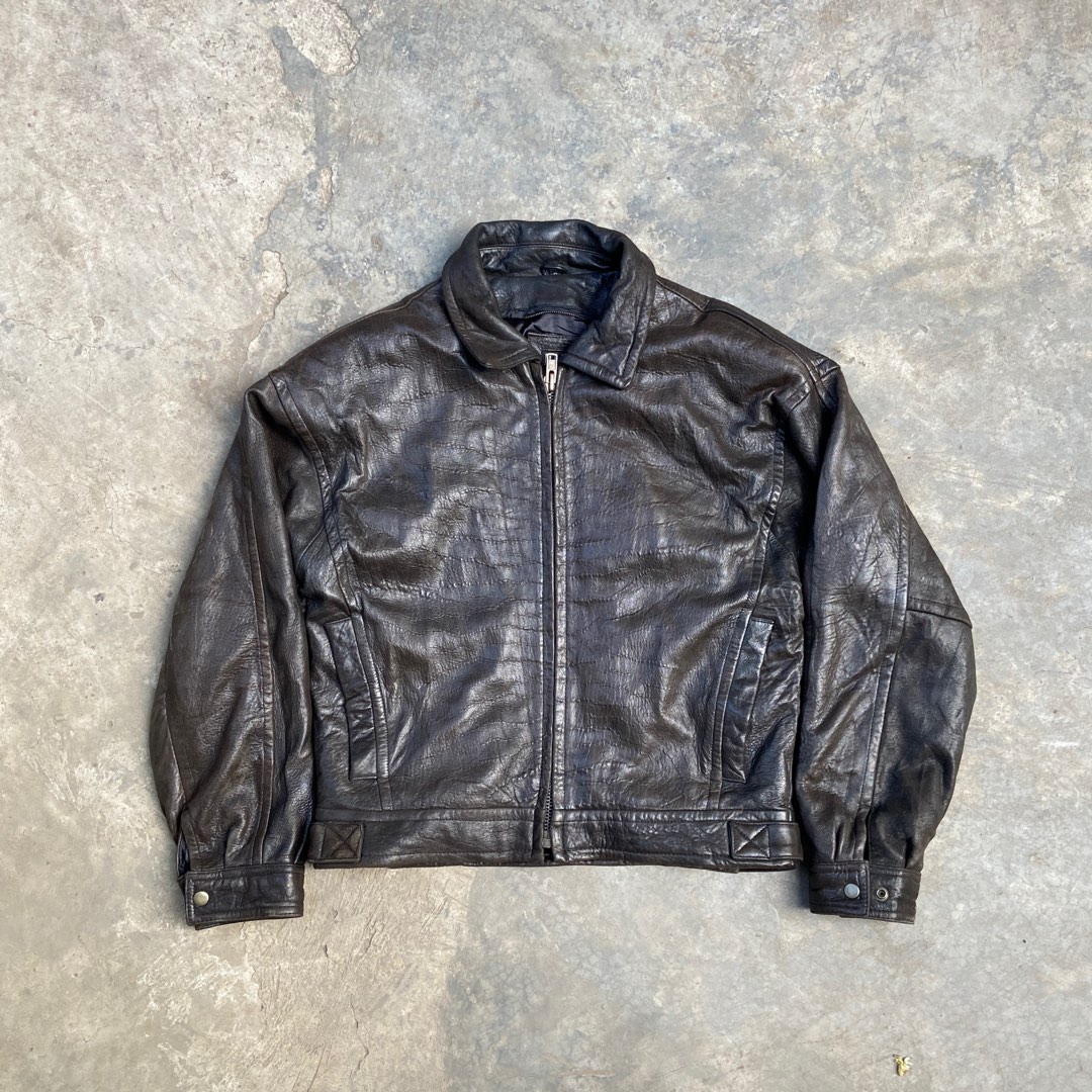 Vintage Midway Harrington Leather Jacket, Men's Fashion, Coats, Jackets ...