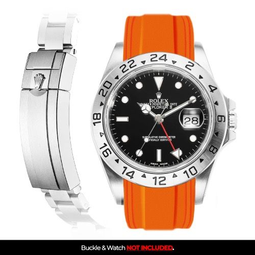 Rolex explorer orange strap on sale