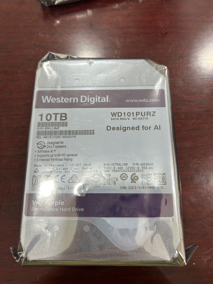 Western Digital 10TB HDD Red Plus WD101EFBX 硬碟, 電腦＆科技, 電腦
