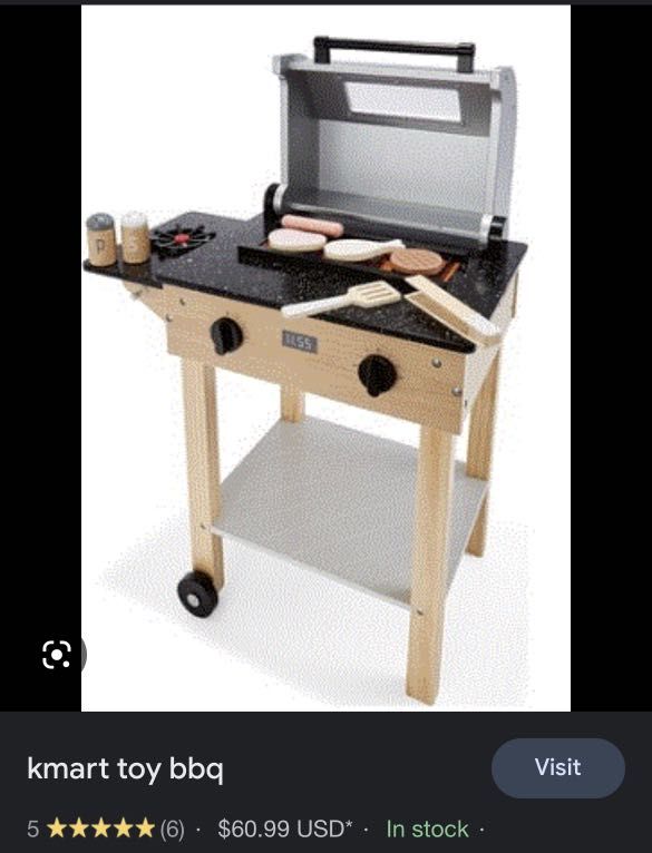 Kmart toy bbq store