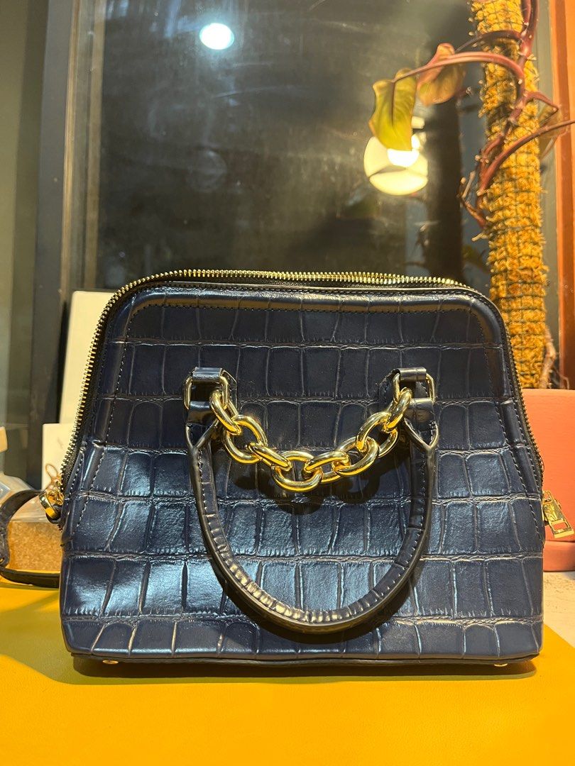 Zara croc online city chain bag