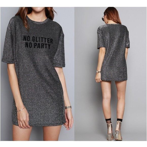 ZARA Top No glitter No party