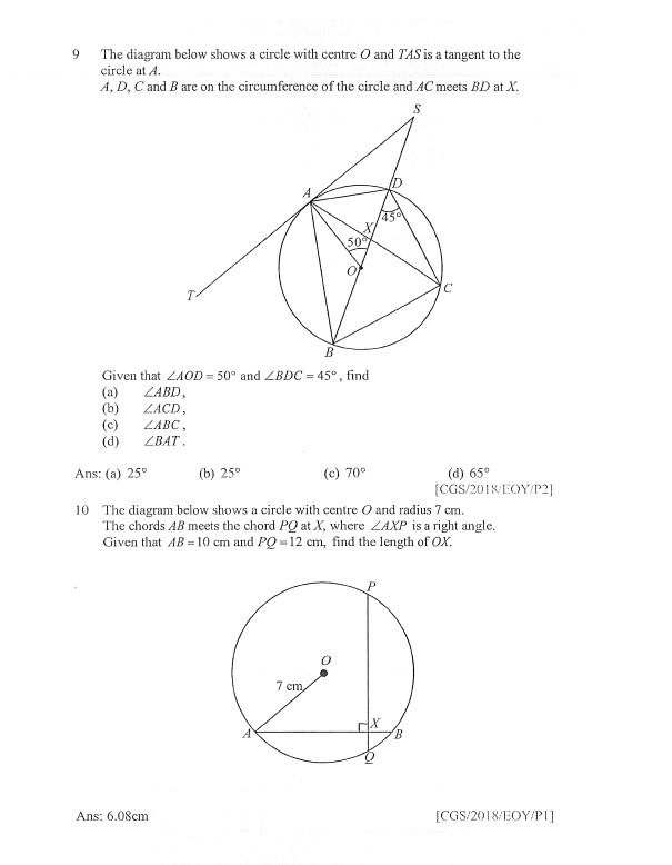 2022 Sec 3 E Math Topical Revision / CGS / Crescent Girls School ...