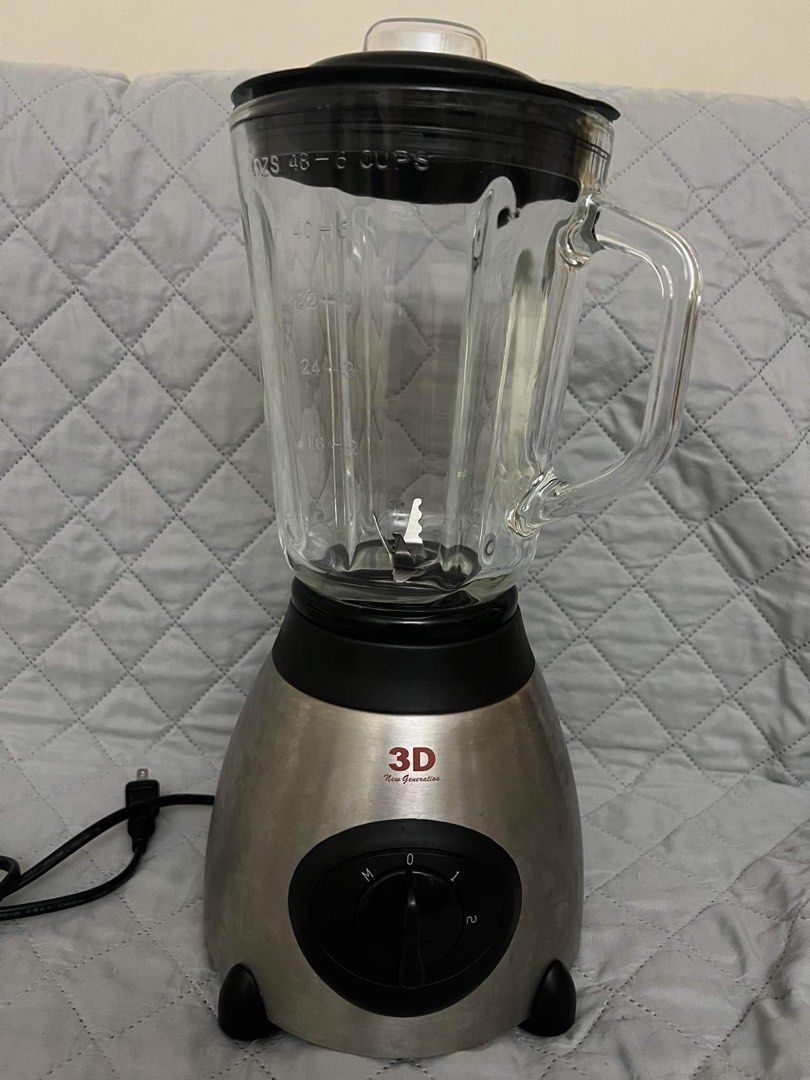 3D ELECTRIC BLENDER SILVER 1.5L, TV & Home Appliances, Kitchen