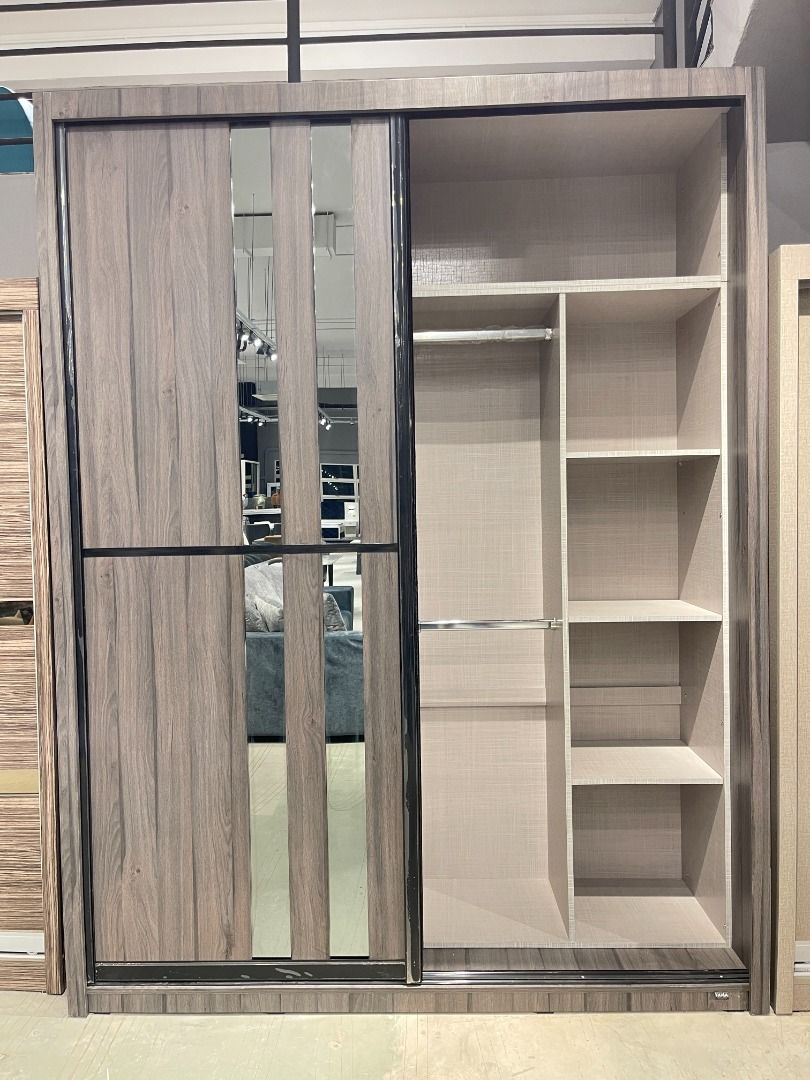 6 Feet Sliding Door Wardrobe, Furniture & Home Living, Furniture