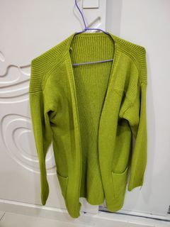 綠色針織外套