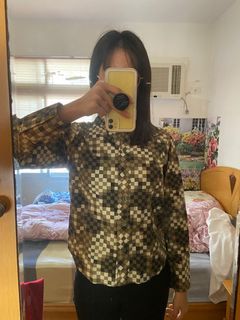 復古風 馬賽克襯衫